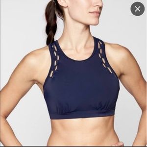 Athleta Navy Bikini Top 34 B/C
